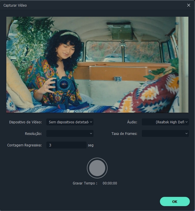 começar a gravar com webcam no pc
